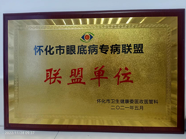 怀化市眼底专病联盟